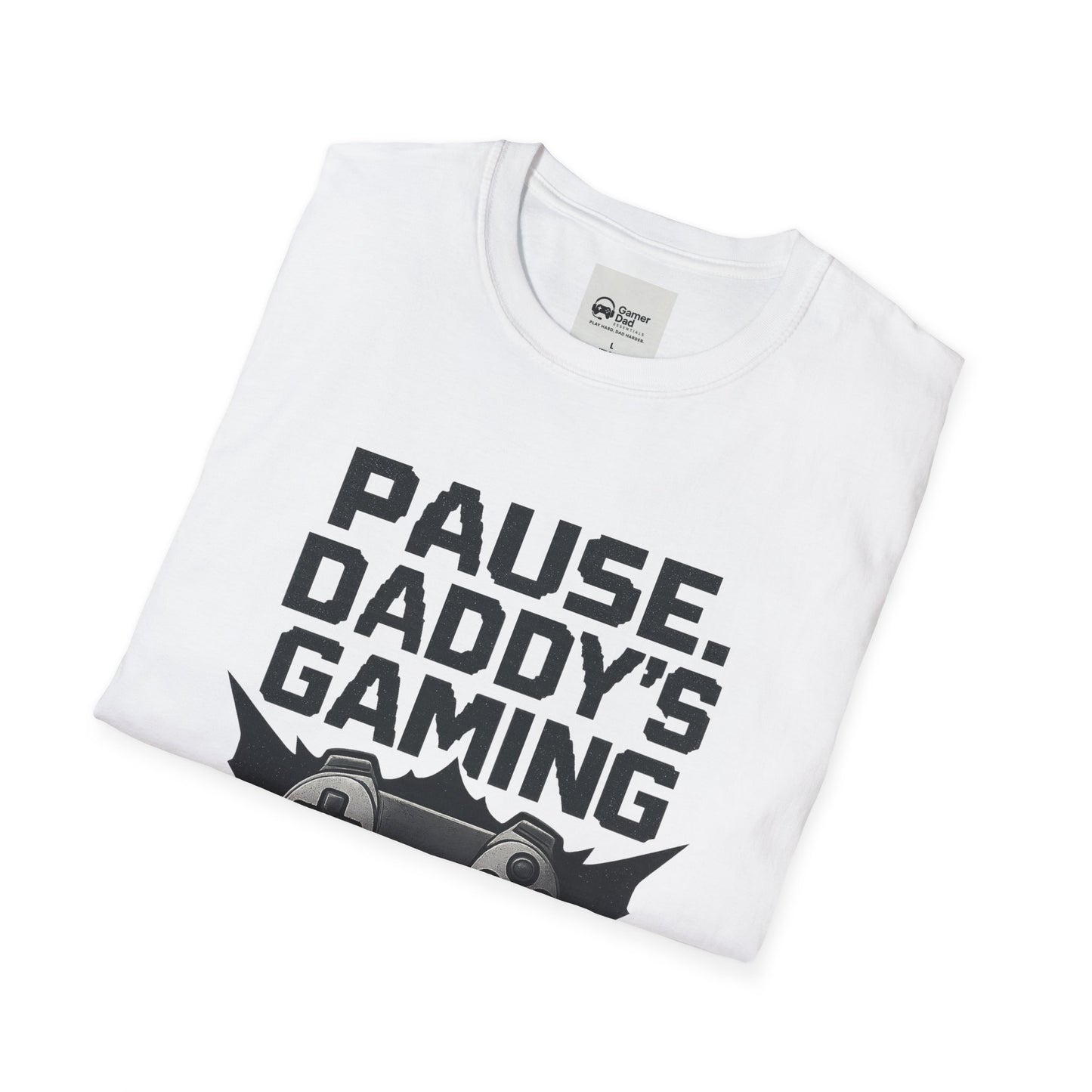 Pause. Daddy's Gaming. Unisex T-shirt.